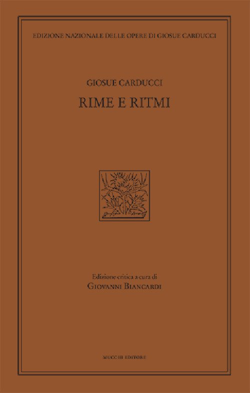 Rime E Ritmi - Giosuè Carducci - Books -  - 9788870008708 - 