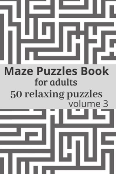 Cover for Katz Journal · Maze Puzzles book for adults - 50 relaxing puzzles (Paperback Book) (2020)