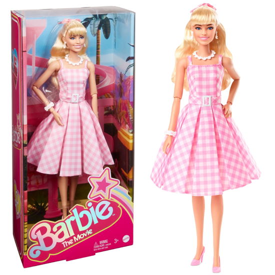 Barbie Movie Barbie Wearing Pink and White Gingham - Barbie - Merchandise -  - 0194735160709 - 15. juni 2023