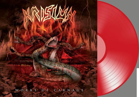 Cover for Krisiun · Works of Carnage - Transparent Red (LP) (2023)