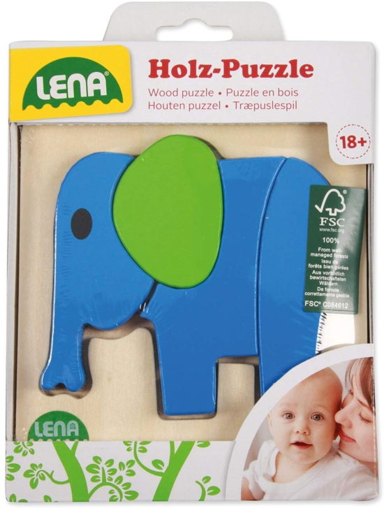 Cover for Lena · Lena: Wooden Jigsaw Puzzle - Elephant (Spielzeug)