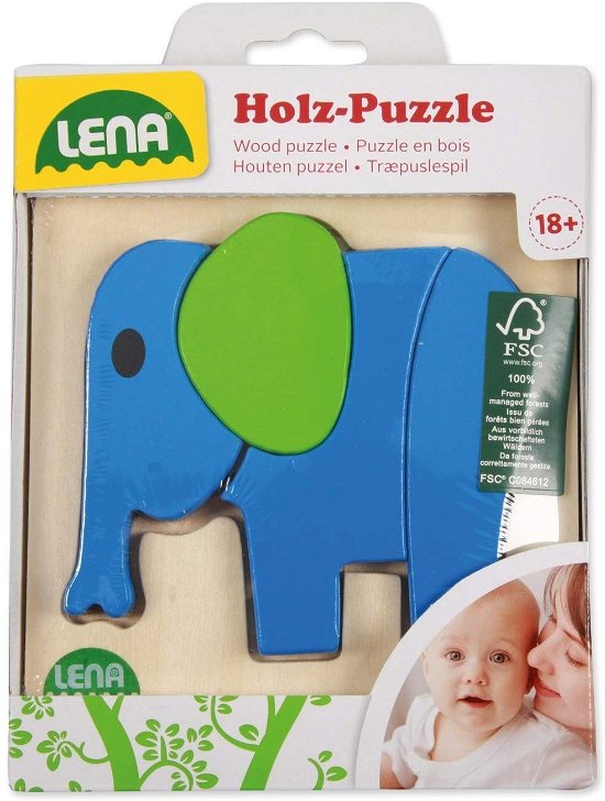 Cover for Lena · Lena: Wooden Jigsaw Puzzle - Elephant (Toys)