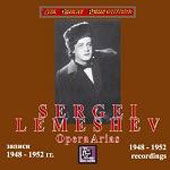 Cover for Sergei Lemeshev · Opera Arias: 1948 - 1952 Recordings (CD)