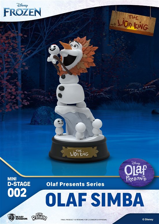 Disney Olaf Presents Olaf Simba Minidstage Figure - Disney - Merchandise - BEAST KINGDOM - 4711203451709 - 20. august 2023