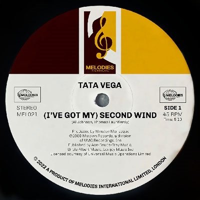 I've Got My Second Wind - Tata Vega - Musik - MELODIES INTERNATIONAL - 5053760084709 - 1. april 2022