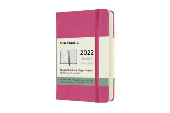 Cover for Moleskine 2022 12-Month Weekly Pocket Hardcover Notebook: Bougainvillea Pink (Taschenbuch) (2021)