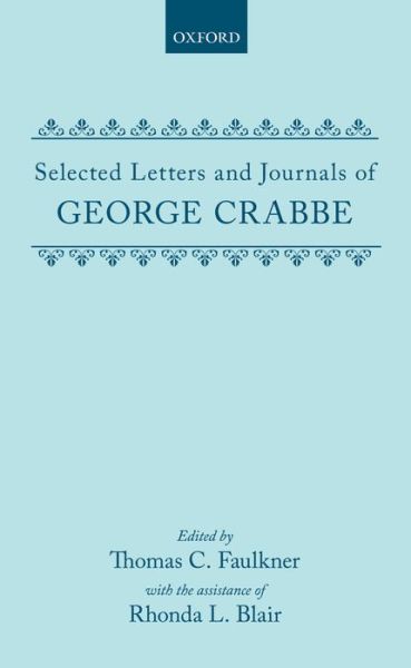 Cover for George Crabbe · Selected Letters and Journals of George Crabbe (Hardcover Book) (1985)