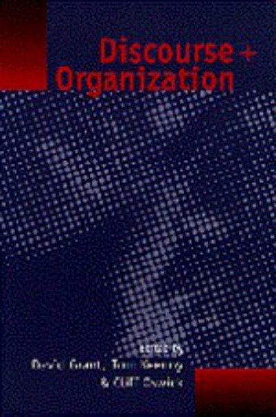 Cover for David Grant · Discourse and Organization (Gebundenes Buch) (1998)