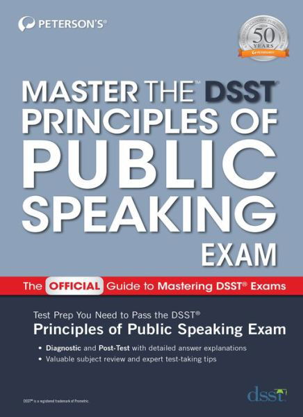 Cover for Peterson's · Master the DSST Principles of Public Speaking Exam (Pocketbok) (2022)