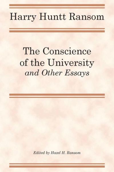 Cover for Harry Huntt Ransom · The Conscience of the University, and Other Essays (Paperback Book) (1982)