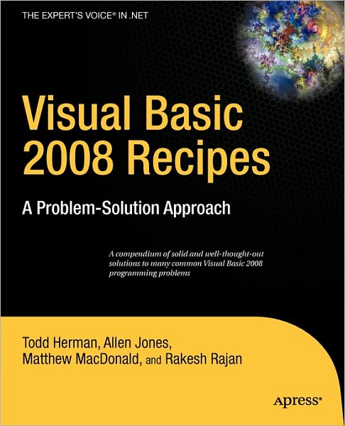 Cover for Rakesh Rajan · Visual Basic 2008 Recipes: A Problem-Solution Approach (Paperback Book) [1st edition] (2008)