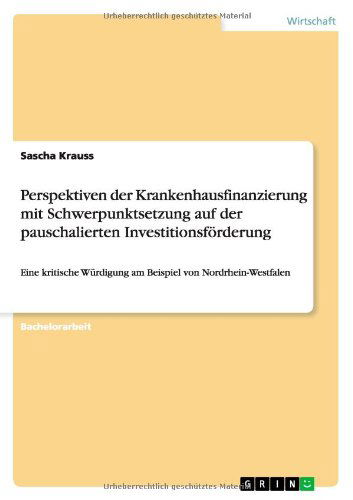 Cover for Krauss · Perspektiven der Krankenhausfina (Paperback Book) [German edition] (2010)