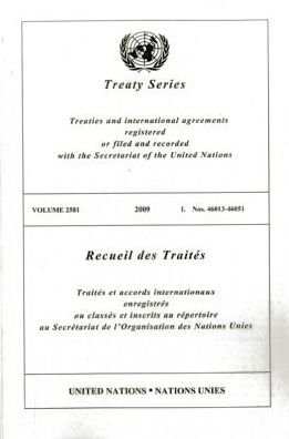 Cover for United Nations · Treaty Series: Volume 2581 (Paperback Bog) (2013)