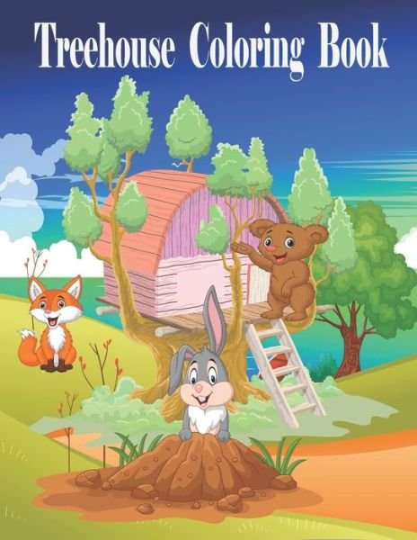 Cover for Tfatef Toura · Treehouse Coloring Book (Paperback Book) (2021)