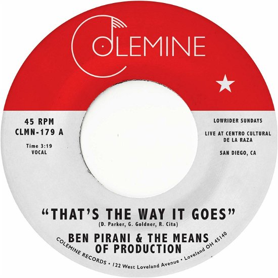 Cover for Ben Pirani · That's the Way It Goes (7&quot;) (2020)