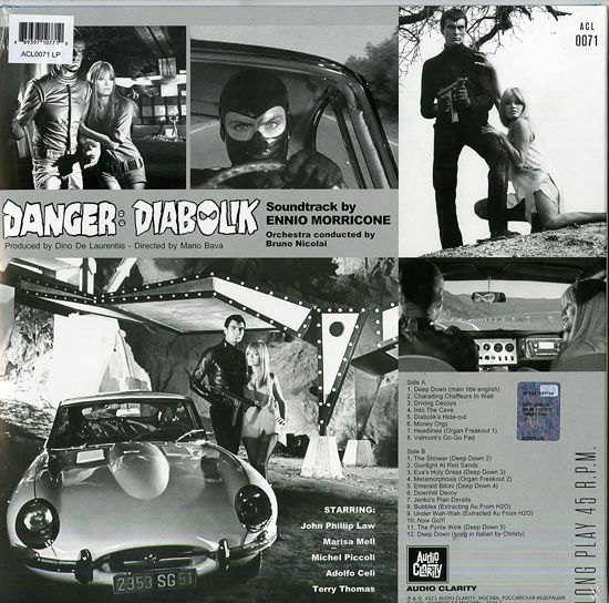 Danger: Diabolik! - Ennio Morricone - Musik - AUDIO CLARITY - 0889397107710 - 10. März 2022