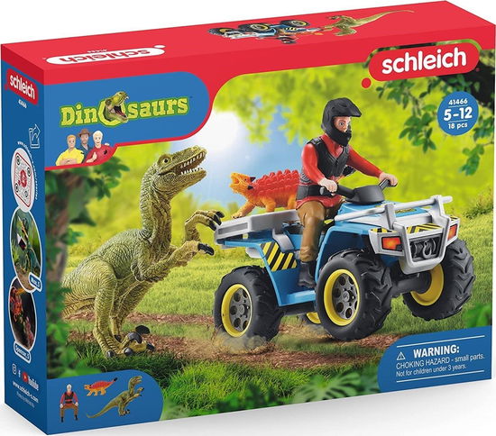 Cover for Schleich® · Schleich® Dinosaurs 41466 Flucht auf Quad vor Velo (Toys)