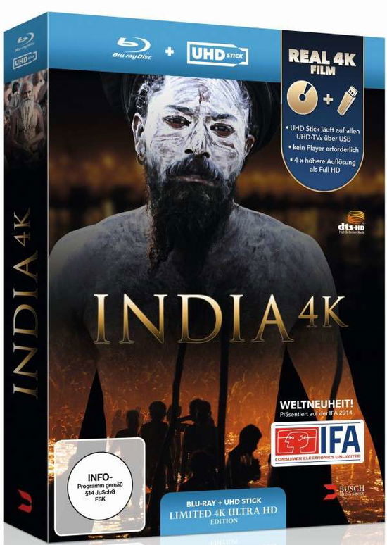 India 4k (Uhd Stick in Real 4k - Simon Busch - Elokuva - BUSCH MEDIA GROUP - 4260080323710 - keskiviikko 10. joulukuuta 2014