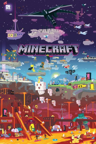 Cover for Großes Poster · MINECRAFT - Poster World Beyond (91.5x61) (Legetøj) (2019)