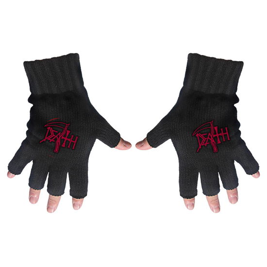 Cover for Death · Death Unisex Fingerless Gloves: Logo (CLOTHES) [Black - Unisex edition]