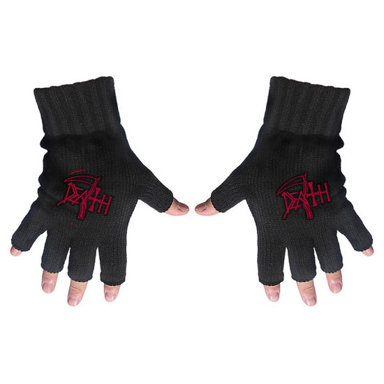 Cover for Death · Death Unisex Fingerless Gloves: Logo (TØJ) [Black - Unisex edition]