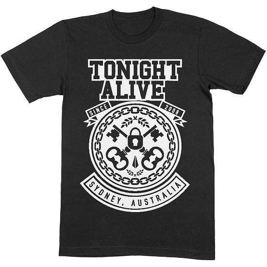 Tonight Alive Unisex T-Shirt: TA Keys - Tonight Alive - Merchandise -  - 5056368650710 - 