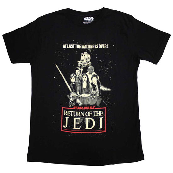 Star Wars Unisex T-Shirt: Return Of The Jedi Waiting Is Over - Star Wars - Merchandise -  - 5056737227710 - January 23, 2024