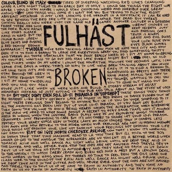 Cover for Fulhast · Broken (LP) (2013)