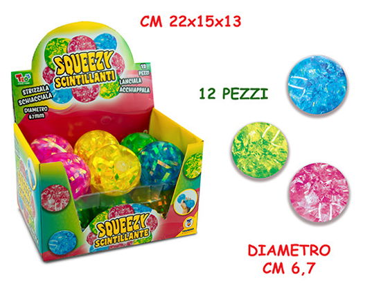 Pallina Squeezy Scintillante Diametro 67 Mm (Assortimento) - Teorema: Teo'S - Gadżety - Teorema-Liberaonline - 8017967664710 - 