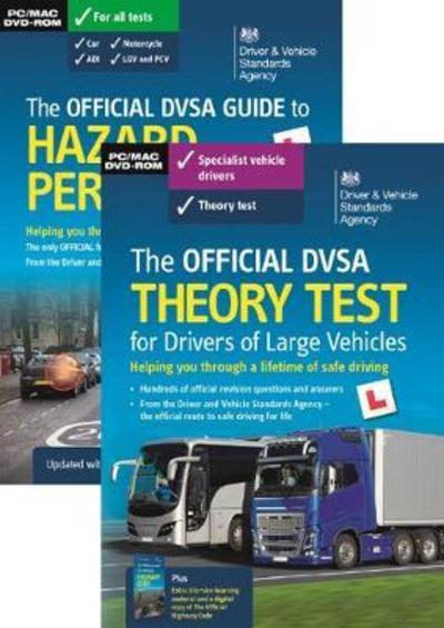 Cover for Driver and Vehicle Standards Agency · The official DVSA theory test for drivers of large vehicles pack (Paperback Book) (2018)