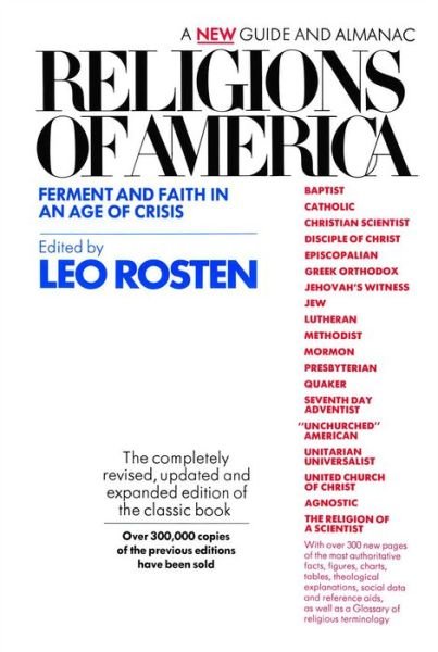 Cover for Leo Rosten · Religions of America (Pocketbok) [1st edition] (1975)