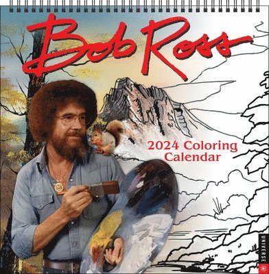 Bob Ross 2024 Coloring Wall Calendar - Bob Ross - Merchandise - Universe Publishing - 9780789343710 - June 20, 2023