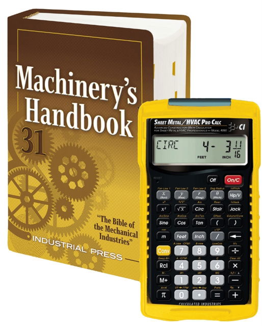 Cover for Erik Oberg · Machinery's Handbook 31st Edition + 4090 Sheet Metal / HVAC Pro Calc Calculator (Set): Toolbox (MISC) [31st Thirty-First edition] (2021)