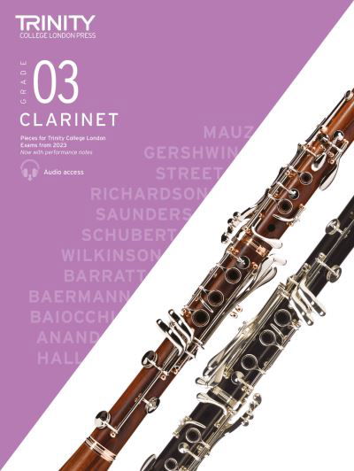 Cover for Trinity College London · Trinity College London Clarinet Exam Pieces from 2023: Grade 3 (Sheet music) (2022)