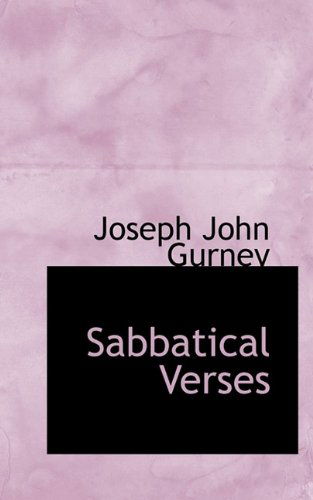 Cover for Joseph John Gurney · Sabbatical Verses (Paperback Book) (2009)