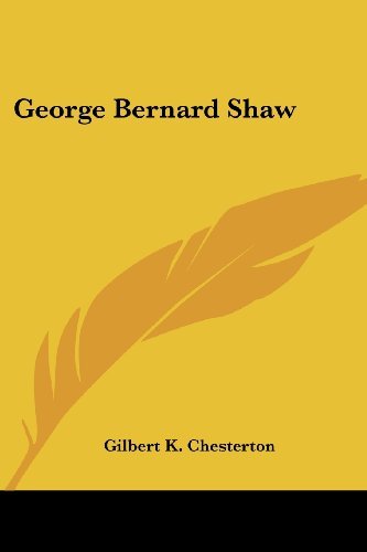 Cover for Gilbert K. Chesterton · George Bernard Shaw (Paperback Book) (2007)