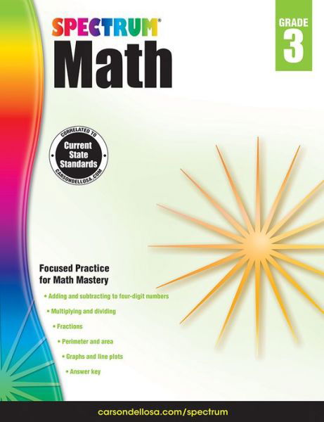 Cover for Spectrum · Spectrum Math Workbook, Grade 3 (Pocketbok) (2014)