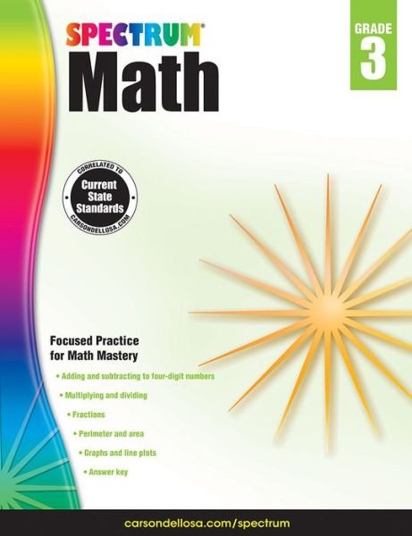 Cover for Spectrum · Spectrum Math Workbook, Grade 3 (Paperback Bog) (2014)
