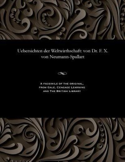 Cover for Uebersichten Der Weltwirthschaft (Paperback Book) (1901)
