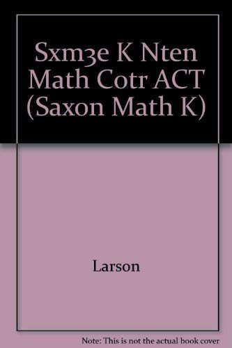 Math Center Activities - Larson - Książki - SAXON PUBLISHERS - 9781600324710 - 1 marca 2007