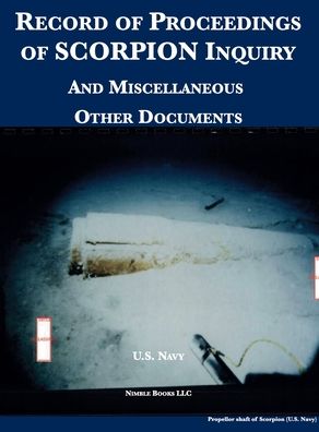 Cover for U S Navy · Record of Proceedings of SCORPION Inquiry (Hardcover Book) (2020)