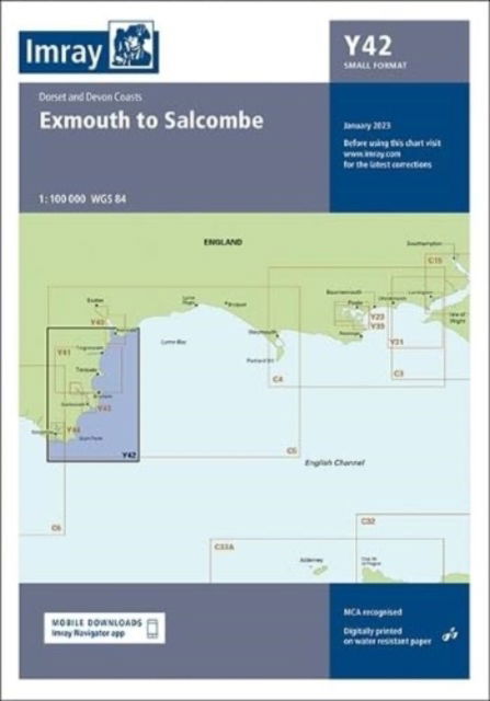 Cover for Imray · Imray Chart Y42: Exmouth to Salcombe (Small Format) - Y Charts (Kartor) [New edition] (2023)