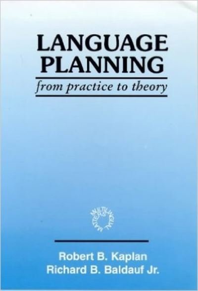 Cover for Robert B Kaplan · Language Planning (Paperback Book) (1997)