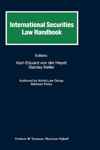 Cover for Von Heydt · International Securities Law Handbook (Hardcover Book) (1995)