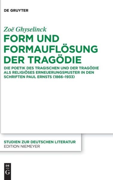 Cover for Ghyselinck · Form und Formauflösung der T (Book) (2015)