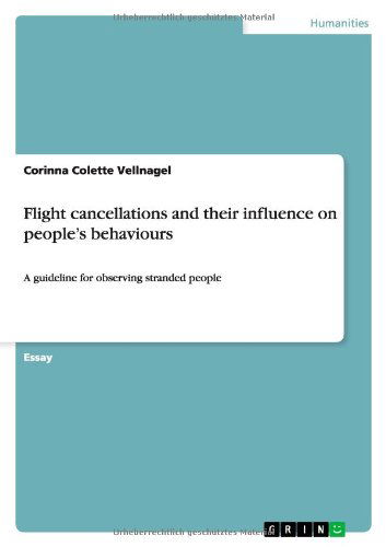 Cover for Vellnagel · Flight cancellations and thei (Book) (2013)
