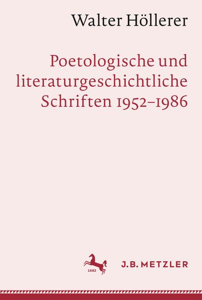 Cover for Heribert Tommek · Walter Höllerer (Book) (2023)