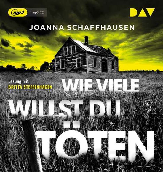 Cover for Joanna Schaffhausen · Wie Viele Willst Du Töten (CD) (2020)