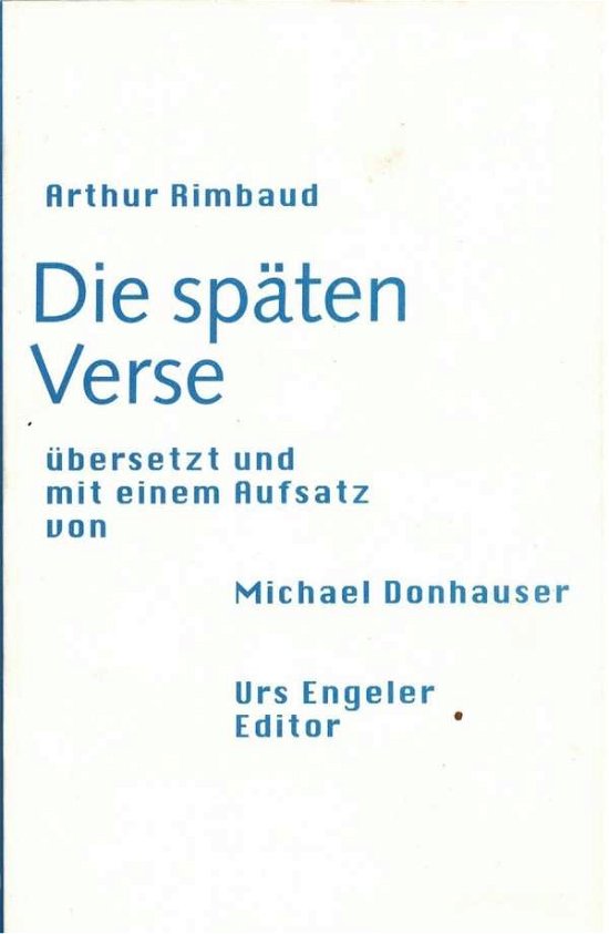 Cover for Rimbaud · Die späten Verse (Buch)
