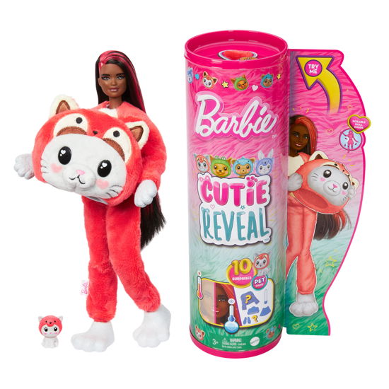 Barbie Cutie Reveal Barbie with Kitty As Red Panda - Barbie Cutie Reveal - Merchandise -  - 0194735178711 - May 30, 2024